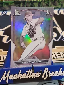 SSP🔥 2023 Bowman Draft #BDC114 Hurston Waldrep 1st Chrome Pearl Atlanta Braves - Picture 1 of 2