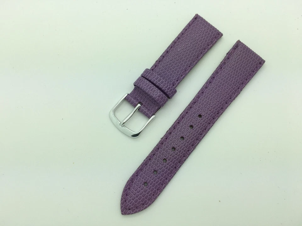 SHORT 12mm up to 20mm LS725 Ladies Hadley Roma Lizard Genuine Leather Watch Band - Image 1 of 1