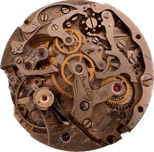 Vintage Breitling Chronomat Chronograph Wristwatch Movement Venus 175 for Repair - Picture 1 of 2