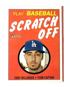 Topps Heritage Cody Bellinger 2020 rascado #10 - Imagen 1 de 3
