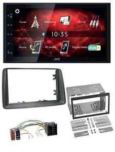 JVC DAB USB Bluetooth 2DIN MP3 Autoradio für Fiat Panda 2003-2012 grau - Bild 1 von 6