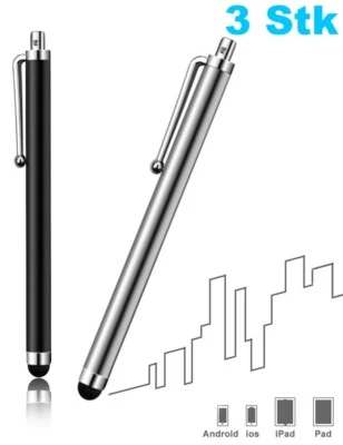 PARRADOR 3x Eingabestift Touch Pen Touchscreen Stift Kugelschreiber für Handy Tablet TOP