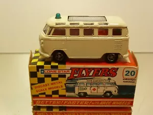 FLYERS LONESTAR 20 VW VOLKSWAGEN MICROBUS T1 AMBULANCE -1:59- GOOD IN BOX - 246 - Picture 1 of 9