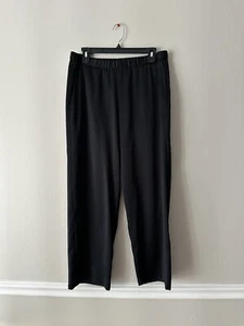 Eileen Fisher Woman’s Classy Tapered Pants in Black Womens Size Small Pockets - Picture 1 of 12