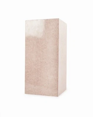 Escultura alta rosa con soporte de planta de exhibición de pedestal de formica de mármol sintético vintage Foto 1 de 4