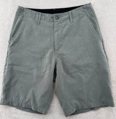 Volcom Shorts Mens Sz 30 Gray Chinos Flat Front Stretch Golf 10" Inseam - Image 1 of 4