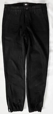 Pantalones de chándal PAIGE Mayslie de mezclilla recubiertos negros # 6034901-3364 para mujer 27 Foto 1 de 4