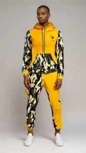 Montana Manzel Clothing Color Block Fleece Sweatsuit (Men's) - Picture 1 of 30