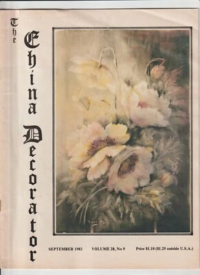 1983 The CHINA DECORATOR Painting Craft Instruction Book Great Advertising - Image 1 of 4