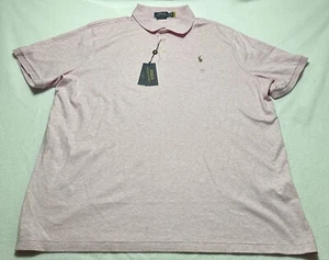 Polo Ralph Lauren Classics Polo Golf Shirt Pink Men’s Size XXL 2XL NWT HOLE READ - Picture 1 of 8