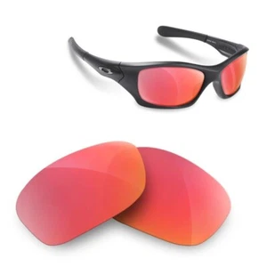newpolar lentes de repuesto polarizadas para oakley pit bull color rojo rubí - Imagen 1 de 2