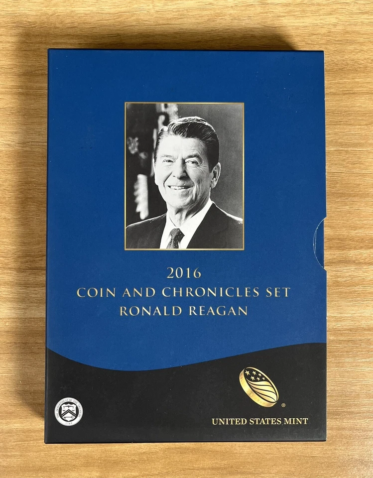 2016 Ronald Reagan Coin And Chronicles Set with Proof Silver Eagle OGP & COA - Image 1 of 4
