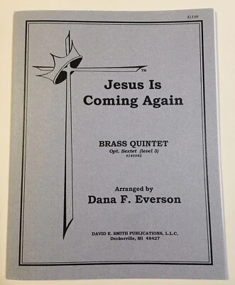 Sheet Music - Jesus is Coming Again - Brass Quintet Arr Dana F Everson Level 3 - Image 1 of 3