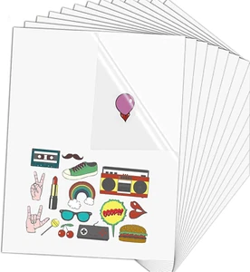 25 Blatt Sticker papier zum Bedrucken,A4 Inkjet-Vinyl-Aufkleber,Selbstklebend Fo - Bild 1 von 7