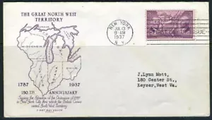 US Stamp Regular Issues Used, VF S#795 FDC, Planty #1,Grimsland cachet... - Picture 1 of 1