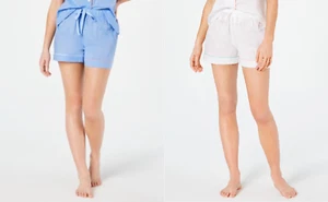 Charter Club Women's Woven Cotton Pajama Shorts Loungewear, Assorted Colors - Picture 1 of 5