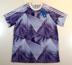 CAMISETA TOP MANGA CORTA ESTAMPADO PALMA ADIDAS ORIGINALS MORADO JE4262 HOMBRE M L - Imagen 1 de 15