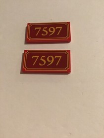 2010 LEGO Toy Story 3 - 7597 Western Train Chase Set Parts Number Signs Only