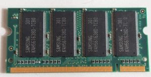 unbekannter LAPTOP SO-DIMM RAM, vermutlich 2x 256MB oder 2x 128MB DDR1 - Bild 1 von 4