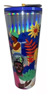 Starbucks Ananya Rao Middleton 2024 24 Oz Tumbler Hologram Iridescent New - Picture 1 of 3
