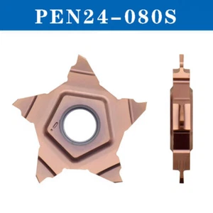2P PEN24-080S CNC Carbide Five Pointed Star Grooving Inserts For PCHR-24 Holder - Imagen 1 de 3
