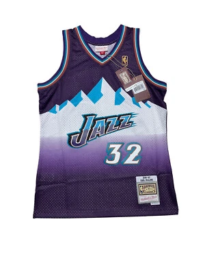 NWTS Mitchell & Ness Karl Malone 96 NBA Swingman Hardwood Classics Jersey Sz M - Image 1 of 4