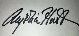 Angelica Huston Autogramm signed Karteikarte LIFETIME COA. - Bild 1 von 2