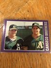 Ozzie and Jose Canseco signed star Canseco brothers baseball card Oakland A’s