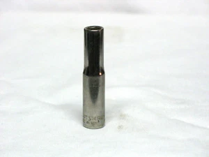 Craftsman USA 1/4" 6 Point 1/4" Drive Deep Chrome Socket 43573 G Series - Foto 1 di 4
