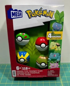MEGA Pokemon Set Team Building Allenatore Tipo Erba - HWR77 - Nuovo, Sigillato - Foto 1 di 5