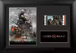 GOD OF WAR 35mm Film Cell Display Framed Comic Con Fan Art limited + COA - Foto 1 di 3