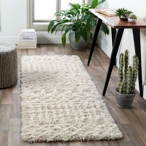 Livabliss Hapsburg Moroccan Shag Runner Area Rug,2'7" x 12',Beige Beige - Picture 1 of 9