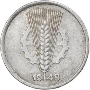 Socialist Germany 5 Pfennig Coin | Wheat Ear | Toothed Wheel | KM2 | 1948 - 1950 - Picture 1 of 12
