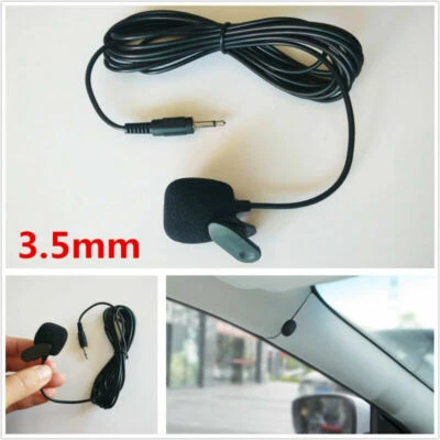 Micrófono externo estéreo para automóvil SUV de 3,5 mm para radio estéreo GPS DVD MP5 habilitado para Bluetooth Foto 1 de 4