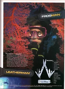 2001 PRINT AD - LEATHERMAN MICRA FROGMAN TOOL AD - AD ONLY - Bild 1 von 1