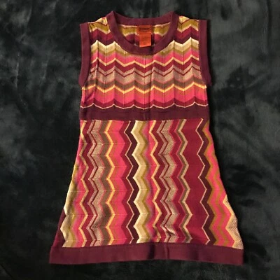 Missoni for Target Niñas Túnica Sin Mangas Suéter Vestido Pasión XS M L NUEVO CON ETIQUETAS Foto 1 de 4