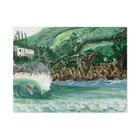 PRINT In the Green Room, Big Wave Bay, Hong Kong, surf art, surfing typhoon