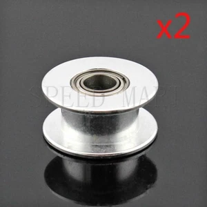 2pcs Smooth Idler Pulley With Bore 6mm Bearing For Width 6.5mm GT2 Timing Belt - Picture 1 of 4