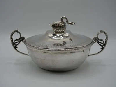 BEAU LEGUMIER OU BOUILLON EN ARGENT MASSIF POINCON COQ MAASTRICHT 1809 - Photo 1/4