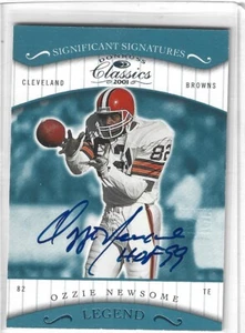 OZZIE NEWSOME 2001 DONRUSS CLASSICS SIGNIFICANT SIGNATURES AUTOGRAPH AUTO - Picture 1 of 1