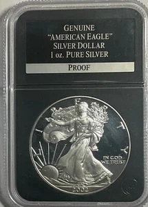 2002 W American Silver Eagle - Proof - No Reserve - Picture 1 of 2