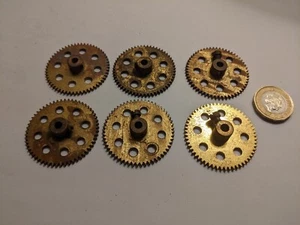 Meccano Brass Gear Job Lot Bundle. 6 x Brass Gear Bundle. Sold as Seen. - Picture 1 of 11