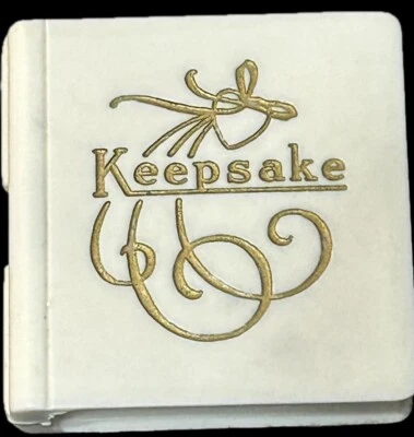 Винтажная памятная книга на петлях и подкладке 1,5 дюйма на год рождения пенни или кольцо - Изображение 1 из 4