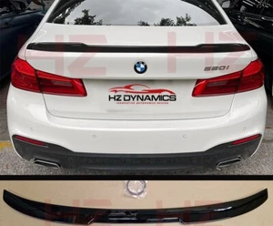 SPOILER LABBRA STIVALE POSTERIORE NERO LUCIDO CS LOOK PER BMW SERIE G30 5 2017 20 BODYKIT - Foto 1 di 8