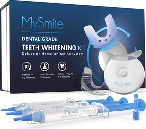 Mysmile Teeth Whitening Kit with LED Light, 10 Min Non-Sensitive Fast Teeth Whit - Picture 1 of 6
