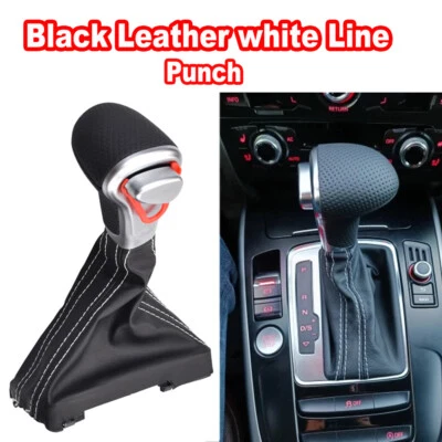 Negro para Audi A6 C6 Q5 A4 A5 A3 2006-2011 palanca de cambios palanca de cambios arranque Foto 1 de 4