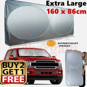 Foldable Large Size Sun Shade Car SunShade Truck Van Windshield Visor Sun Block - Picture 1 of 10