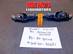 9 1/2" steering shaft w/u-joints 3/4-20 - 3/4-20 sweet afco woodward 022522-19 - Bild 1 von 3