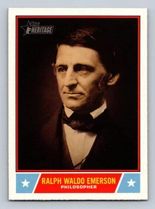 2025 Topps Heritage "Notable Americans" Ralph Waldo Emerson #NS-48 - Picture 1 of 1