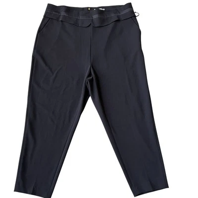 Calvin Klein NWT 20W Black Professional Trousers Satin Waistband Career Pants - Image 1 of 4